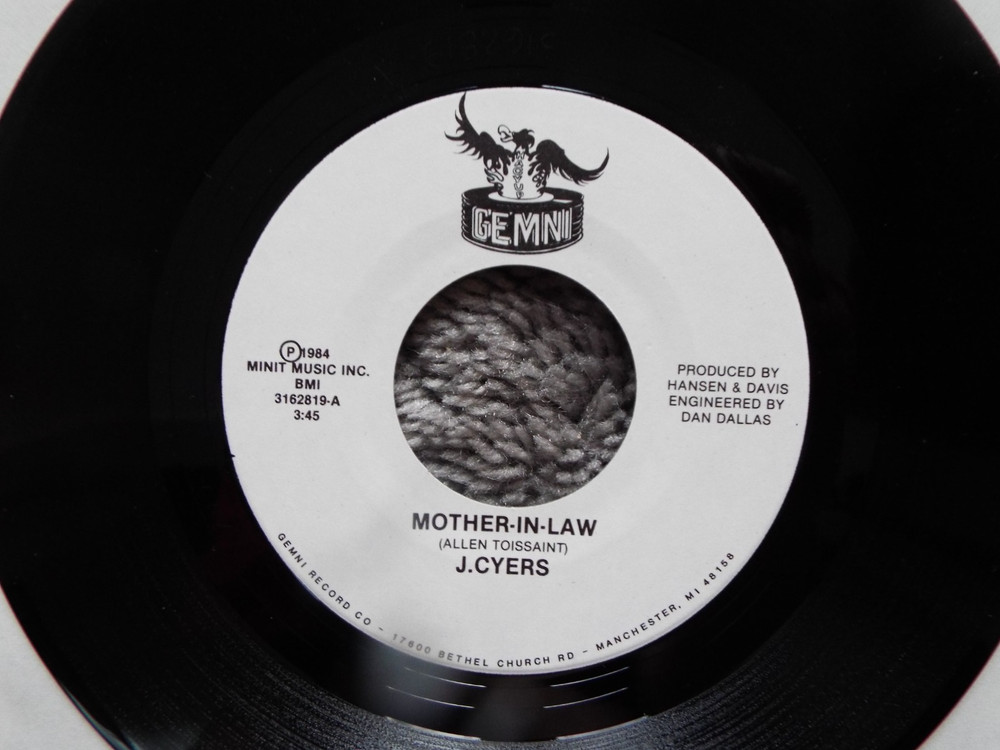 Detroit Northern Soul-J. Cyers (Wombat-I'm Gettin On Life) -Mother Inlaw-45-(Nm)