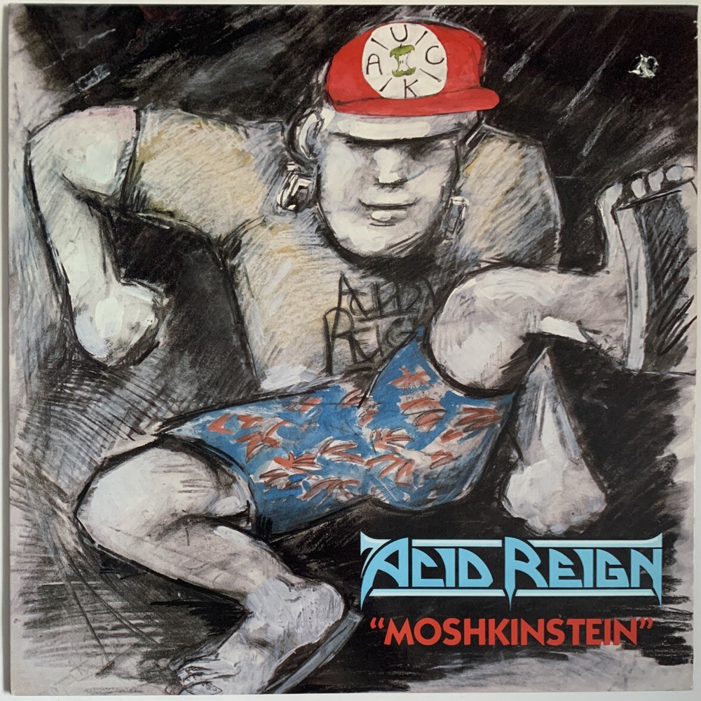 ACID REIGN MOSHKINSTEIN LP COMBAT USA 1988 6 TRACK VINYL NEAR MINT PRO CLEANED-image