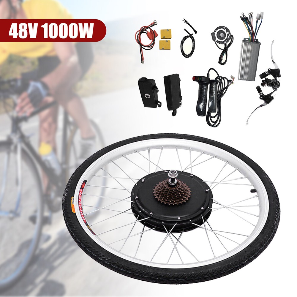 Rear Wheel Electric Bicycle Conversion Kit E-Bike Motor Hub Kit 26
