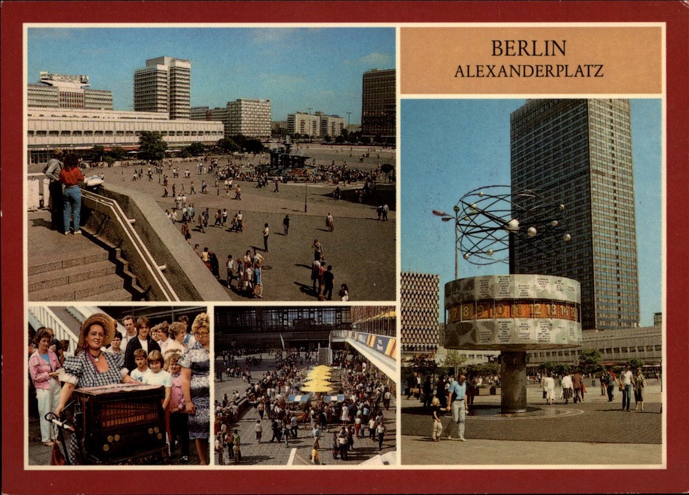 Alexanderplatz Berlin Germany vintage postcard a535