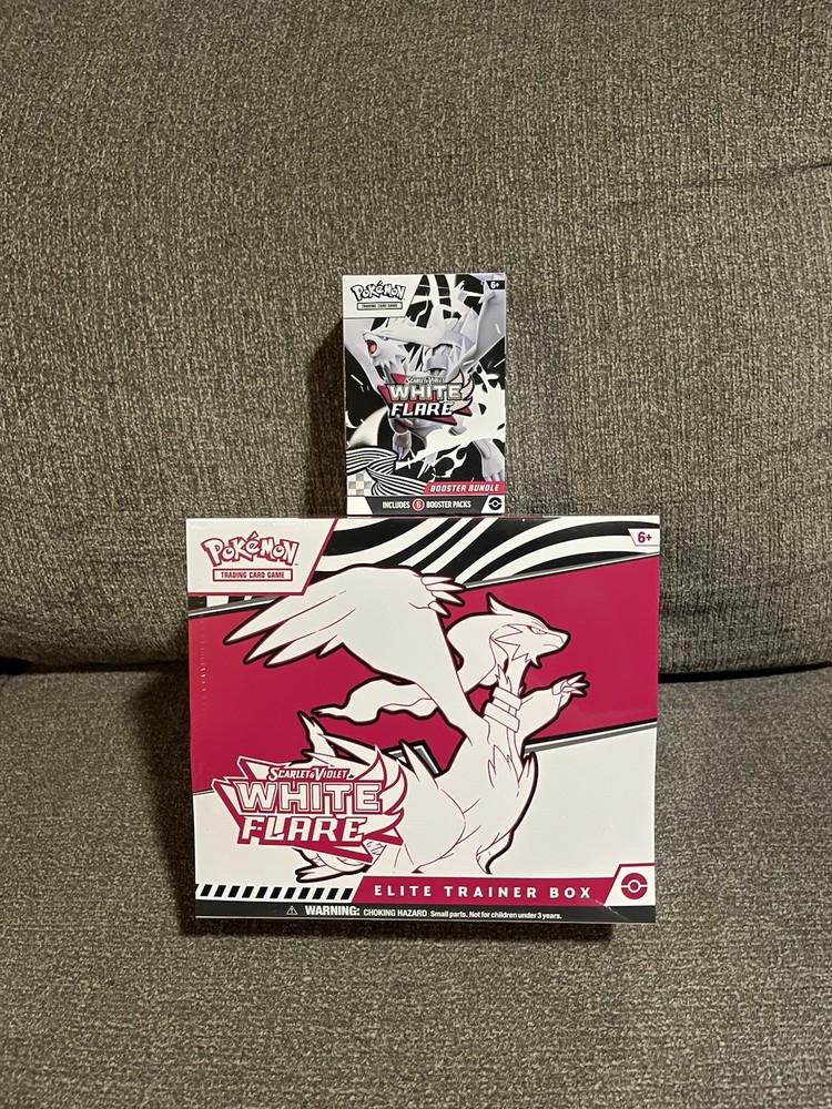 Pokemon White Flare Elite Trainer Box ETB and Booster Bundle Factory Sealed