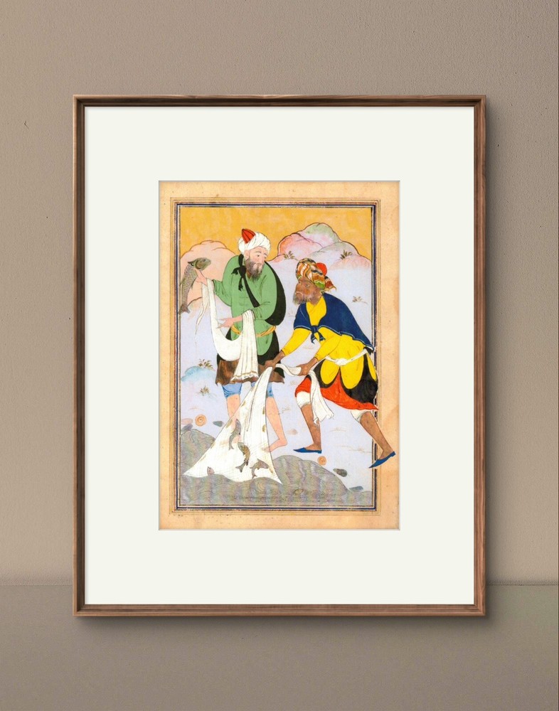 Art Print Persian Miniature Painting Small Size Wall Decor Unframed Print Poster