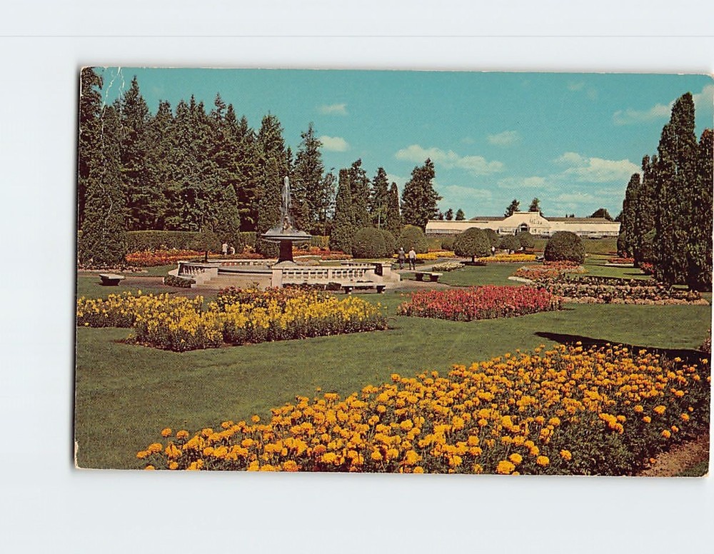Postcard Duncan Gardens Spokane Washington USA