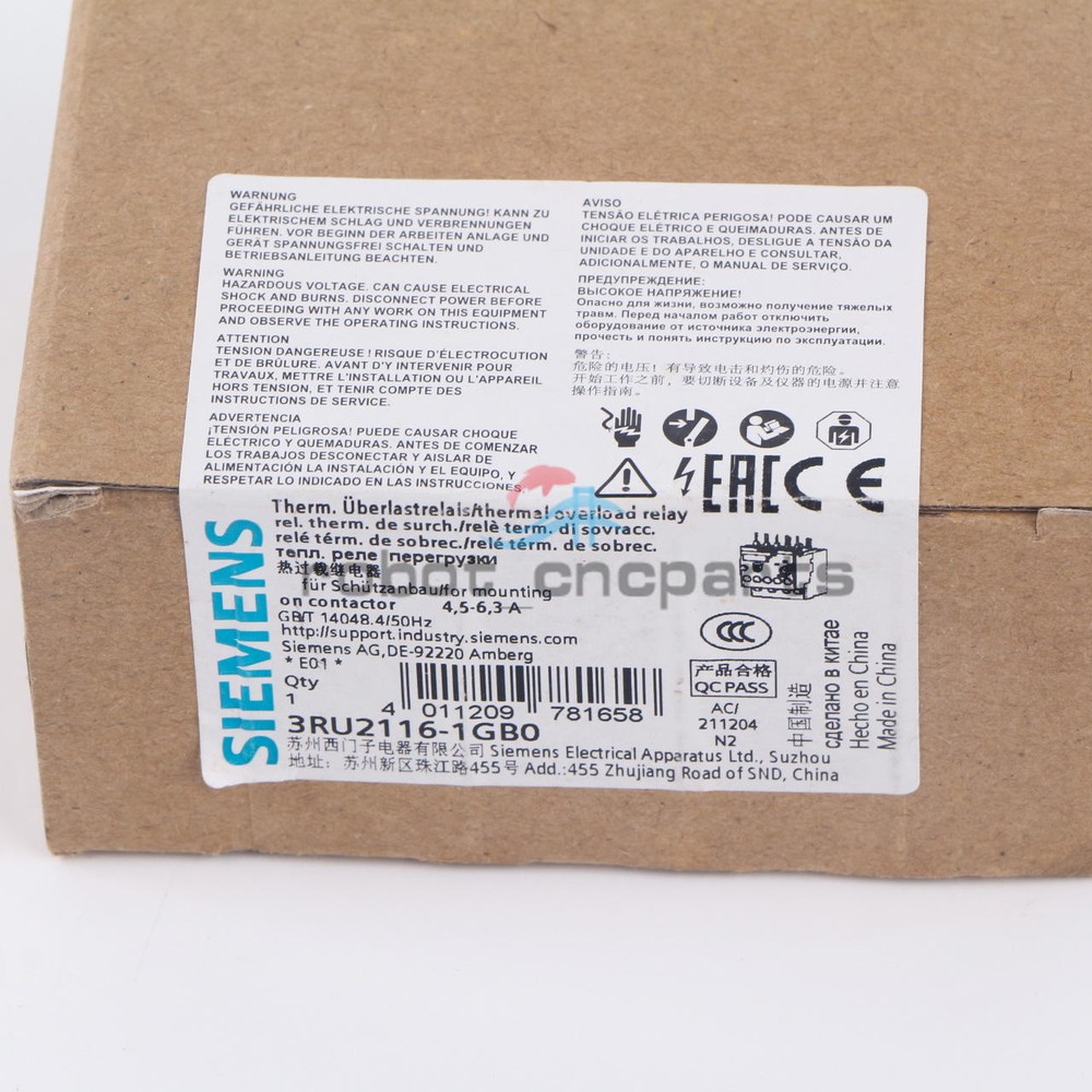 1pcs new Siemens 3RU2116-1GB0 Overload Relay