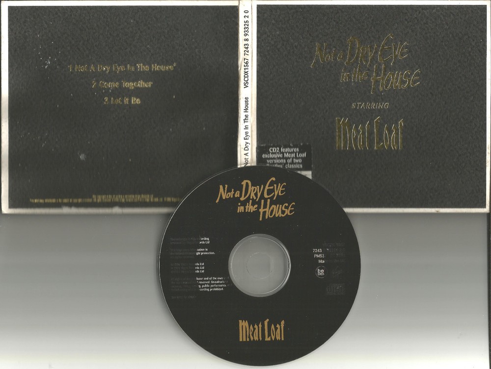 MEAT LOAF Not A dry Eye 2 UNRELEASED & EDIT RARE TRX Europe CD single USA Seller