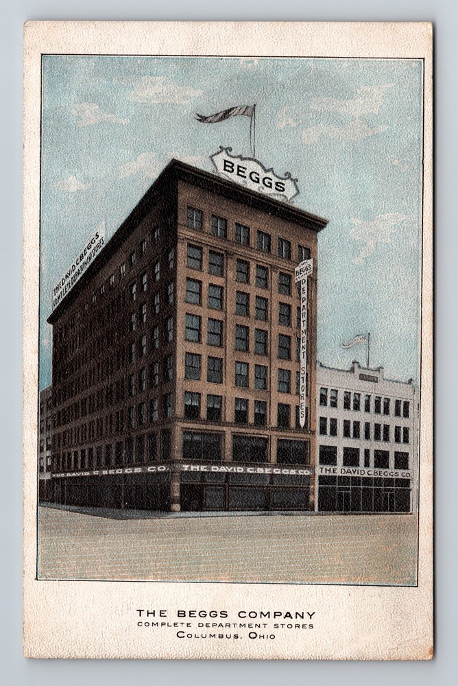 Columbus, OH-Ohio, Beggs Company Department Store Vintage Postcard