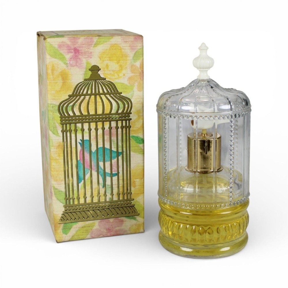 Avon Song Of Love Charisma Perfume Bottle With Birdcage Design & Box 2 Oz