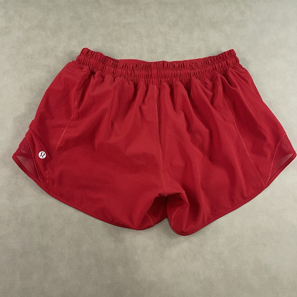 Lululemon Hotty Hot High Rise Shorts Women's Size 8 Red 4