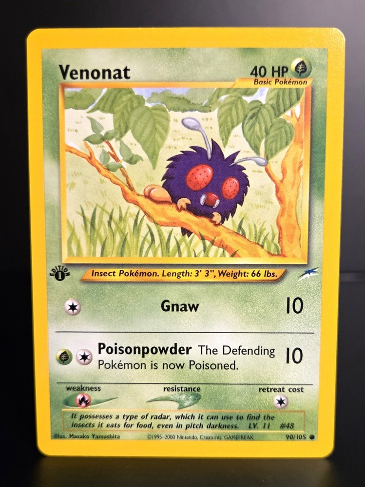 Pokémon TCG - VENONAT - 90/105 - 1ST EDITION - WOTC - Neo Destiny (2002) - NM+