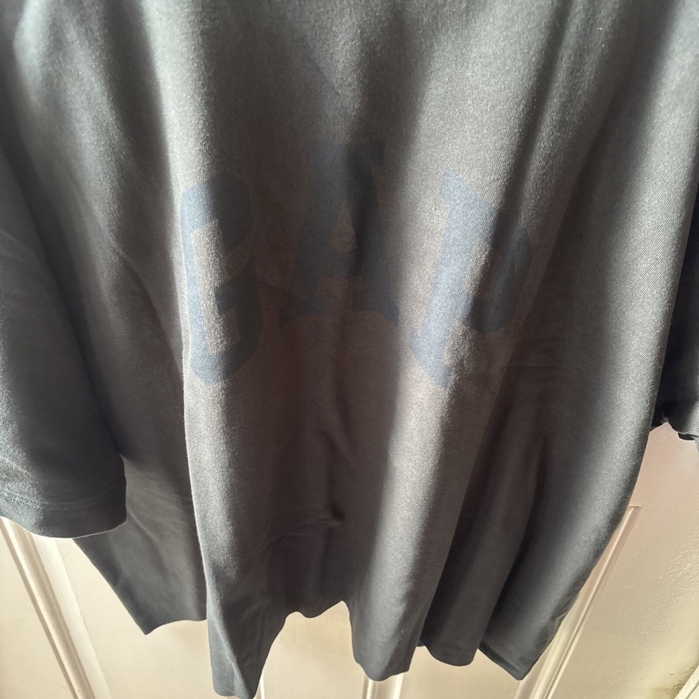 Yeezy Gap Balenciaga Dove No Seam Cropped Tee Mens Medium Black