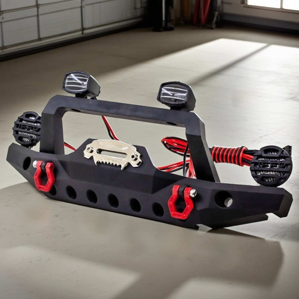 1/10 Metal Front Bumper For TRX4 Axial SCX10 III AX103007 RC Crawler Partsug