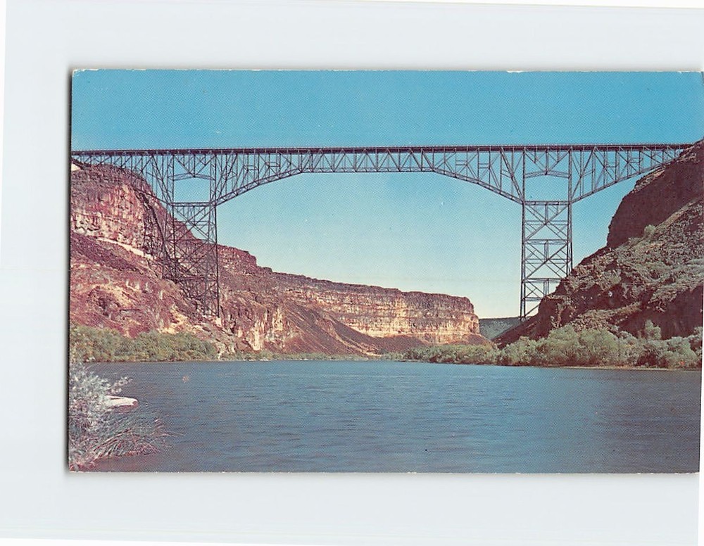 Postcard Perrine Memorial Bridge Twin Falls Idaho USA