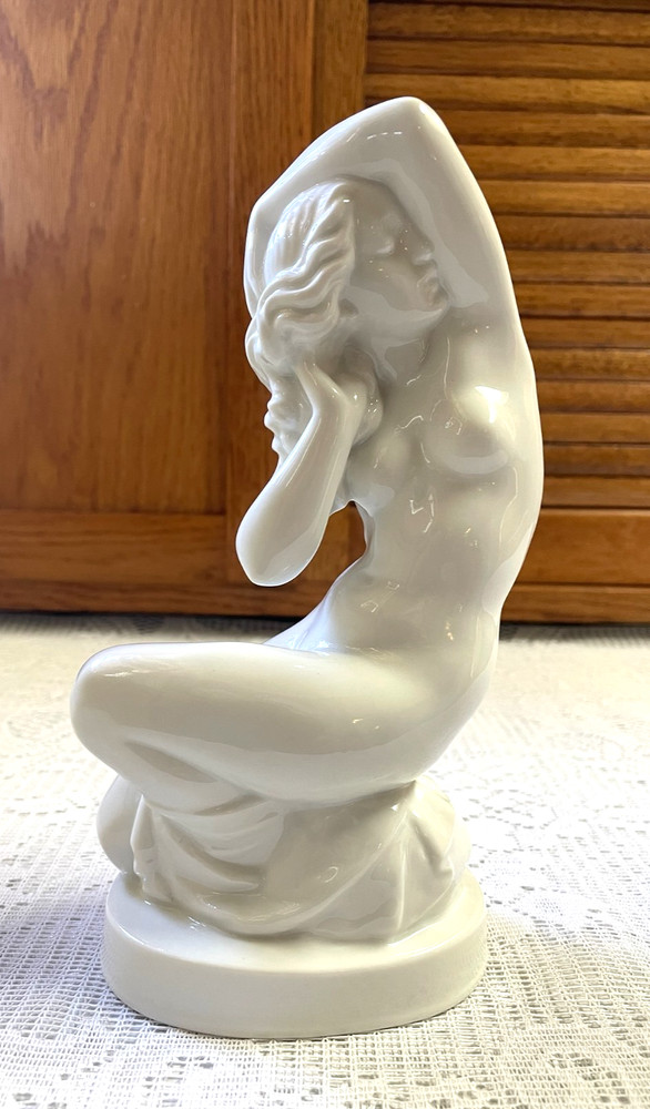 Vintage Dahl Jensen Blanc de Chine 1175 Spring Nude Figurine 8-1/2