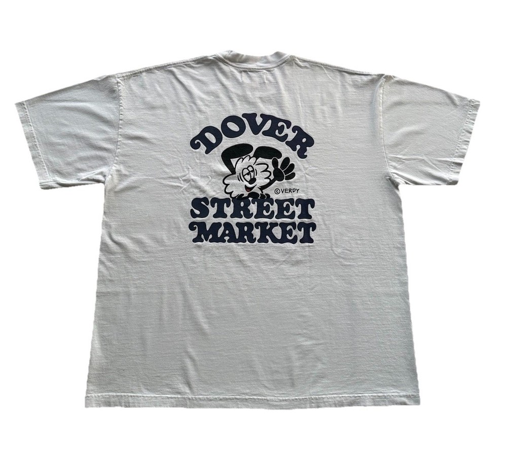 Verdy X Dover Street Market DSM Tee Shirt Mens Size XL Collab White Blue London
