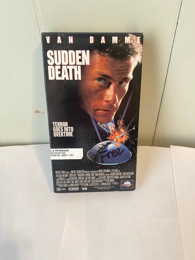 Sudden Death (VHS, 1996) Jean Claude Van Damme VTG Action