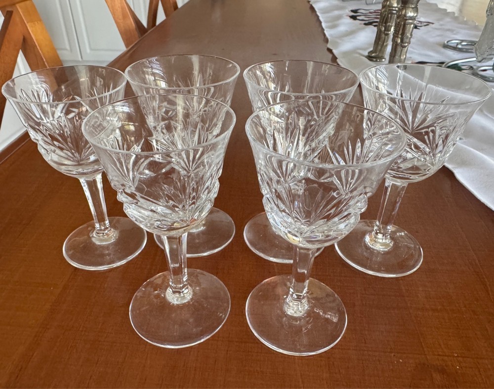 Gorham Crystal CHERRYWOOD - Set of 6 Cordial Glass 3 7/8