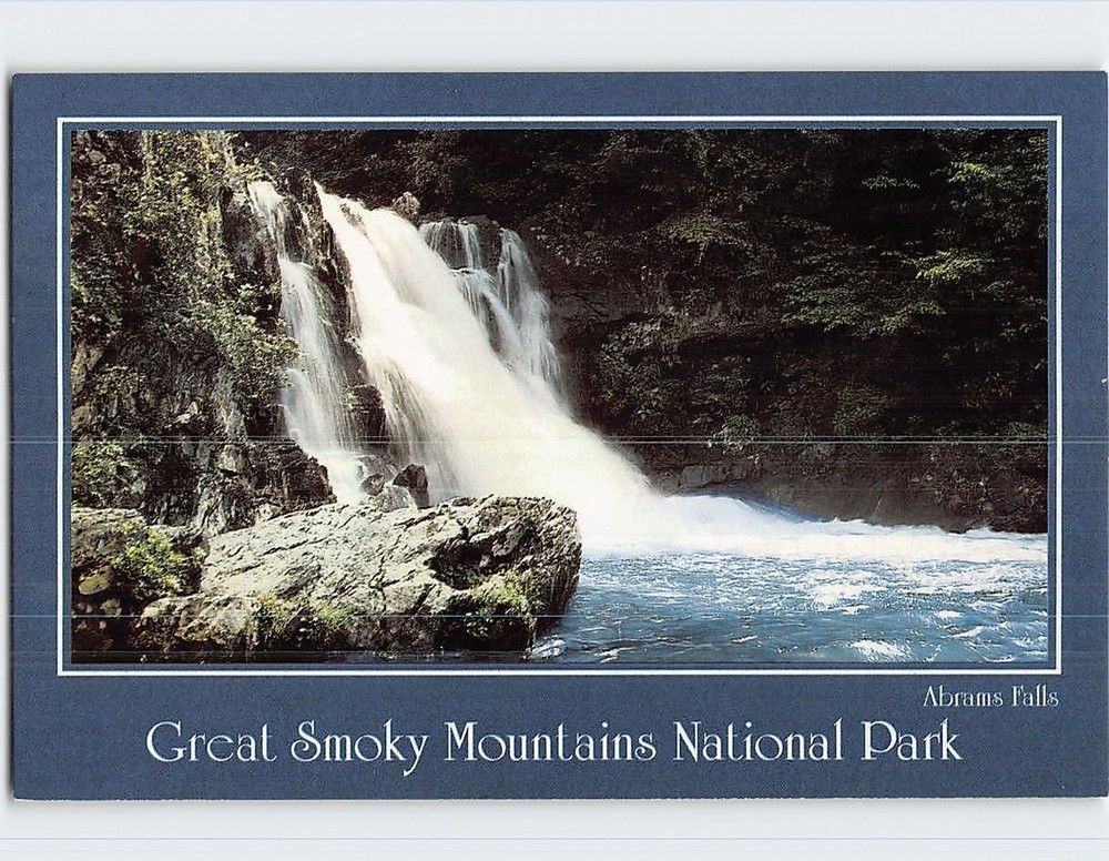 Postcard Abrams Falls Great Smoky Mountains National Park Tennessee USA