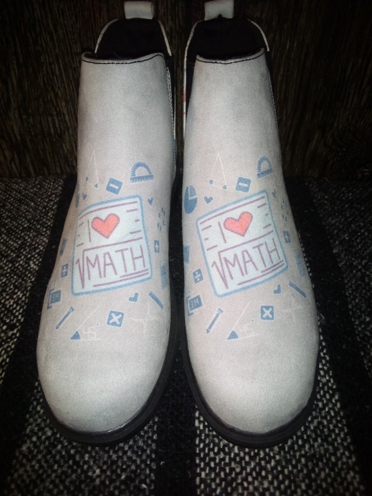 Groove Bags Chelsea Boots Womens Sz.6 Glacier Gray Custom Pull-On Ankle Booties