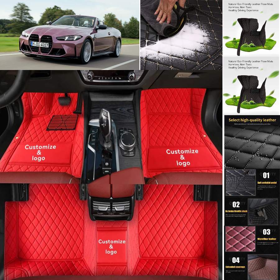 BMW M4 Convertible 2014-2025 All-Weather Floor Mats & Cargo Liners
