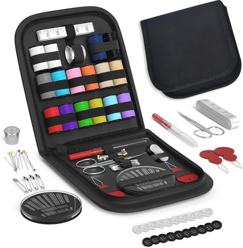 Portable Sewing Kit Gift for Beginners, Travelers, and Loved Ones