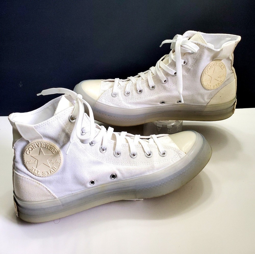 Converse Chuck Taylor All Star CX Hi White Stretch Canvas Unisex Size 11 Like New