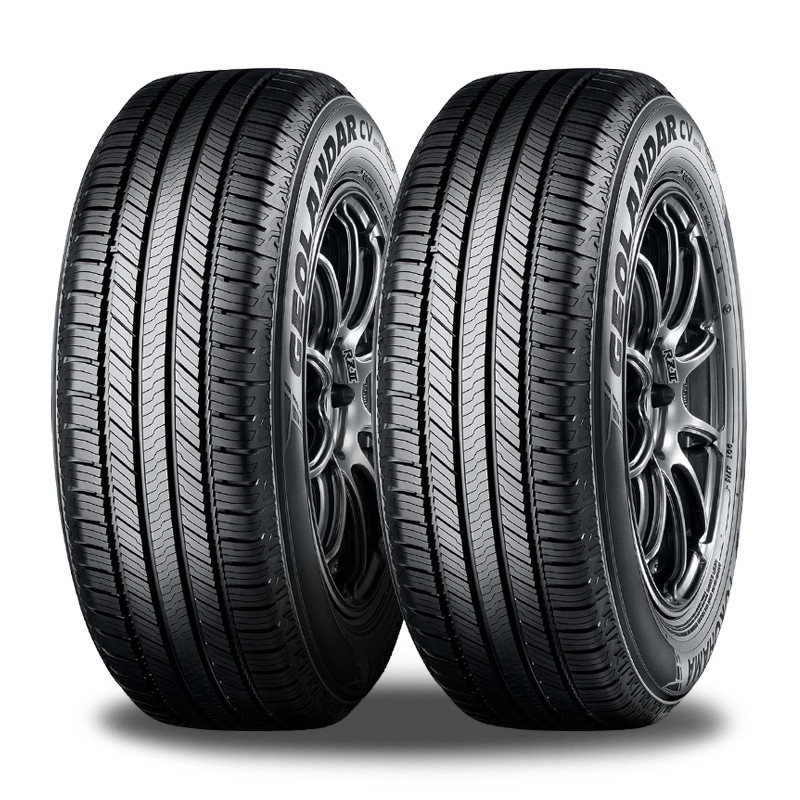 2 Yokohama Geolandar CV G058 225/55R19 99V All Season 65000 Mi Warranty CUV SUV