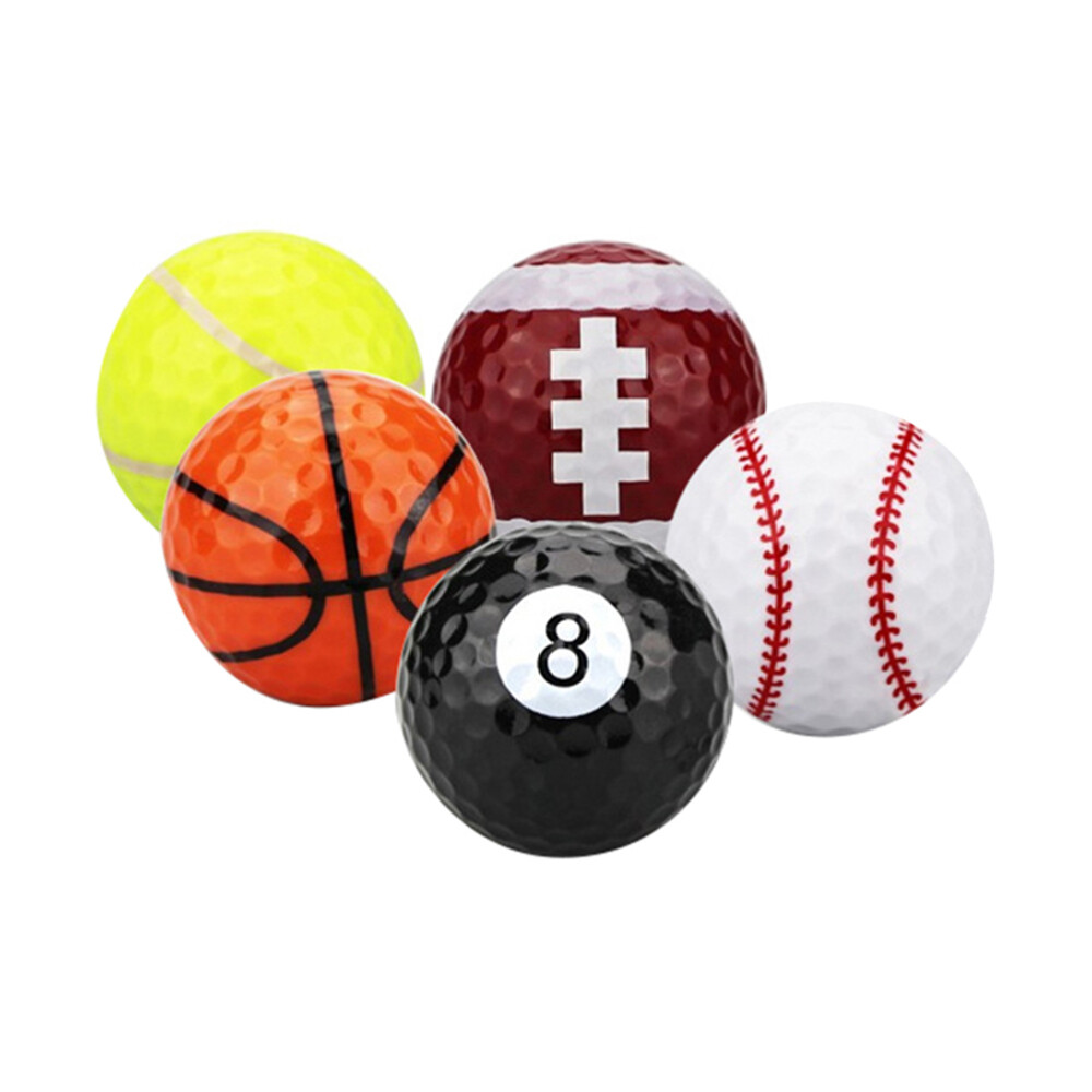 5 Pcs Golf Decor Ball Marker Markers Golfing Swing Practice Balls Outdoor Golfs