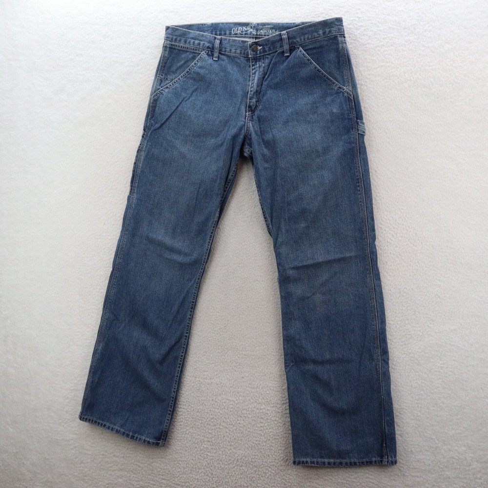Old Navy Mens 36x34 Loose Fit Painter Carpenter Baggy Grunge Skater Jeans Y2K Style