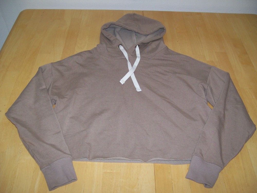 Buffalo David Bitton Cropped Long Sleeve Fleece Hoodie Sweatshirt Women's Small