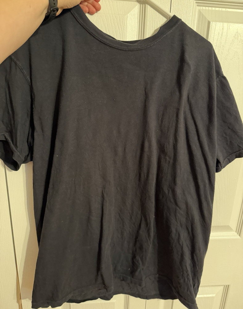 Comfort Colors Men's Black Short Sleeve T-Shirt Cotton Size L