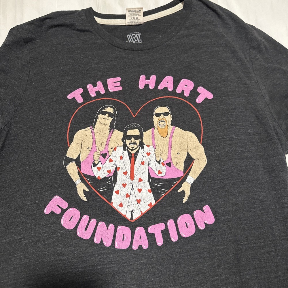 Vintage Homage L Hart Foundation WWE Wwf Bret Hart Jimmy Hart Jim Neidhart