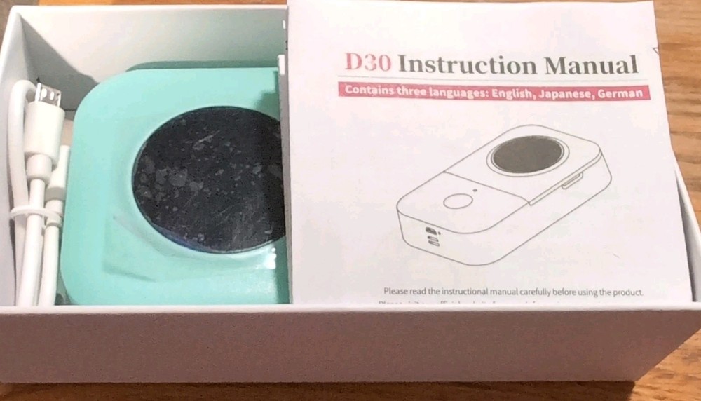 Phomemo D30 Mini Thermal Label Printer Bluetooth Wireless for Home Office