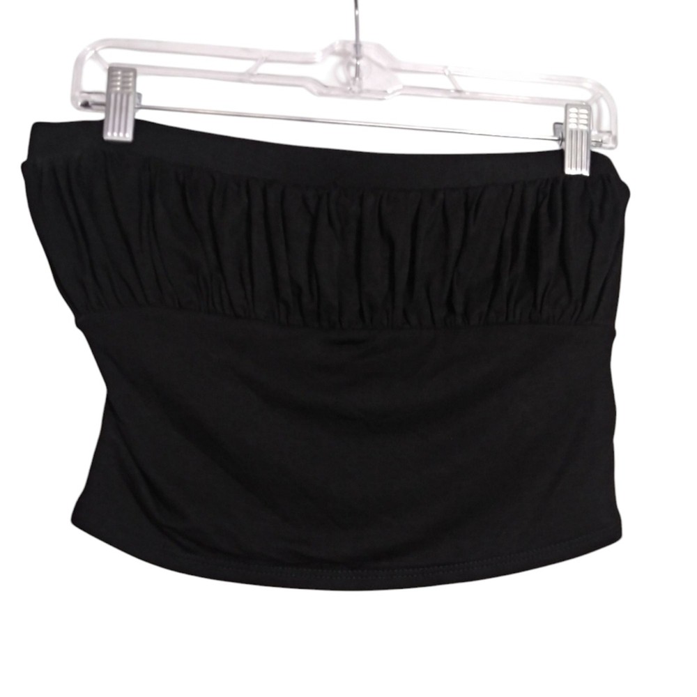 Free People Beach Black Strapless Tube Top Size M