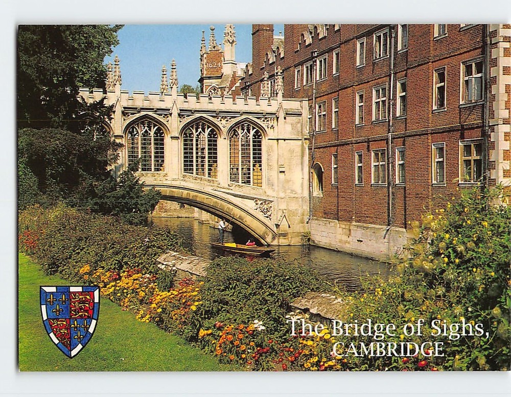 Postcard Bridge of Sighs St. John's College Cambridge England