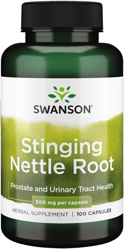 Swanson Stinging Nettle Root 500mg 100 Caps for Prostate and Urinary Support