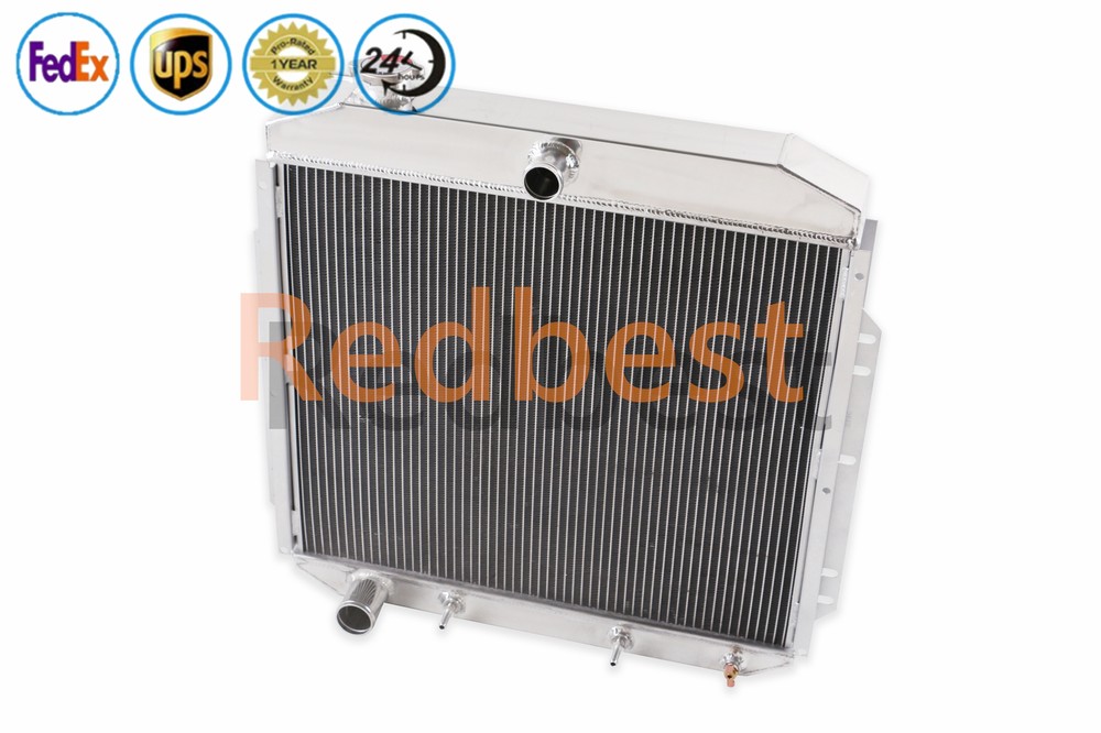 1953-1956 Ford F-Series 4-Row Aluminum Radiator F-150 F-250 F-350