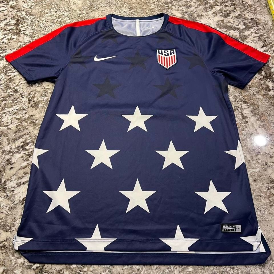 2017 Nike Team USA Soccer Jersey Mens blue USMNT Football Shirt Dri Fit