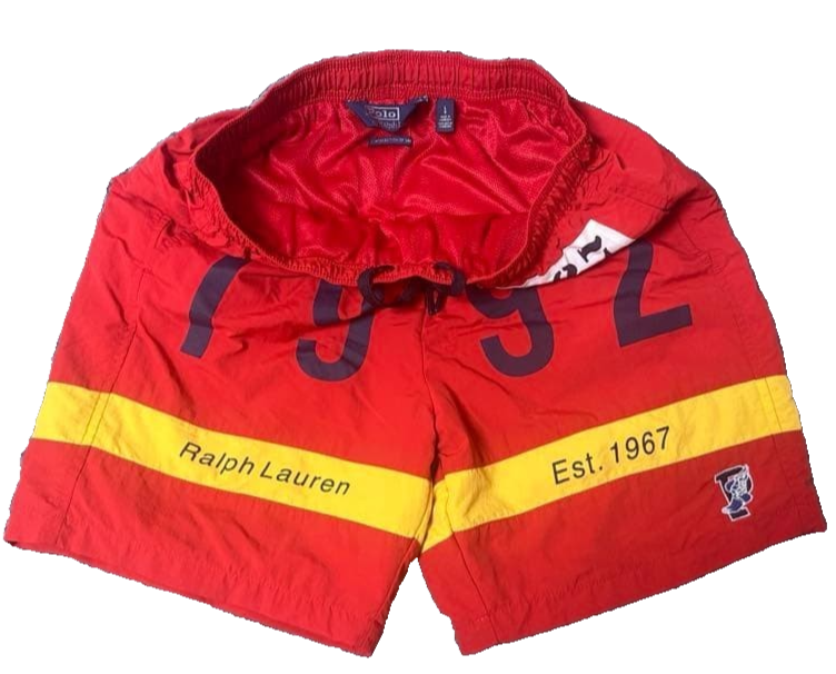 POLO Ralph Lauren 1992 Stadium P-Wing Shorts Rare Capsule Limited 500 Size L F/S