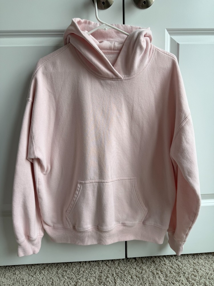 Hollister Womens XS Light Pink Hoodie Sweatshirt Pullover Casual #267