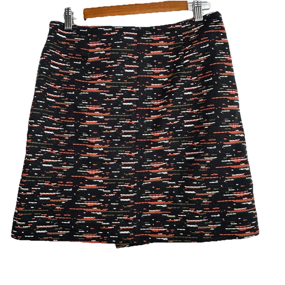 Grey by Jason Wu Woven Faux Wrap Mini Skirt Black Size 6