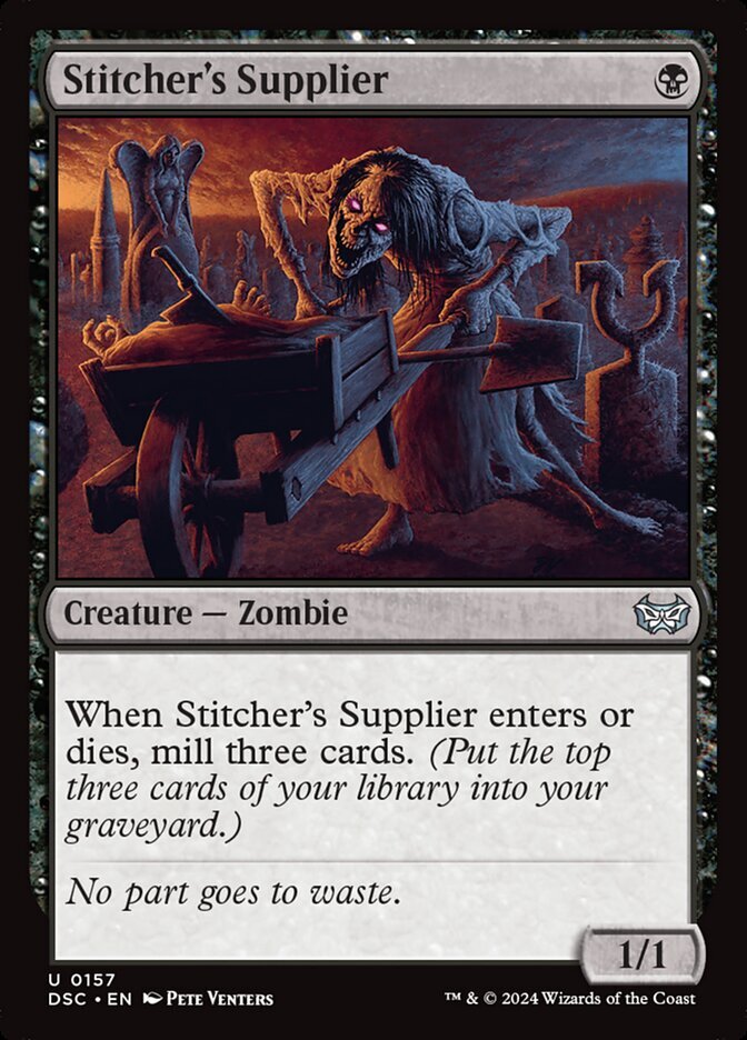 MTG Stitcher's Supplier (157/402) Duskmourn House of Horror Commander LP