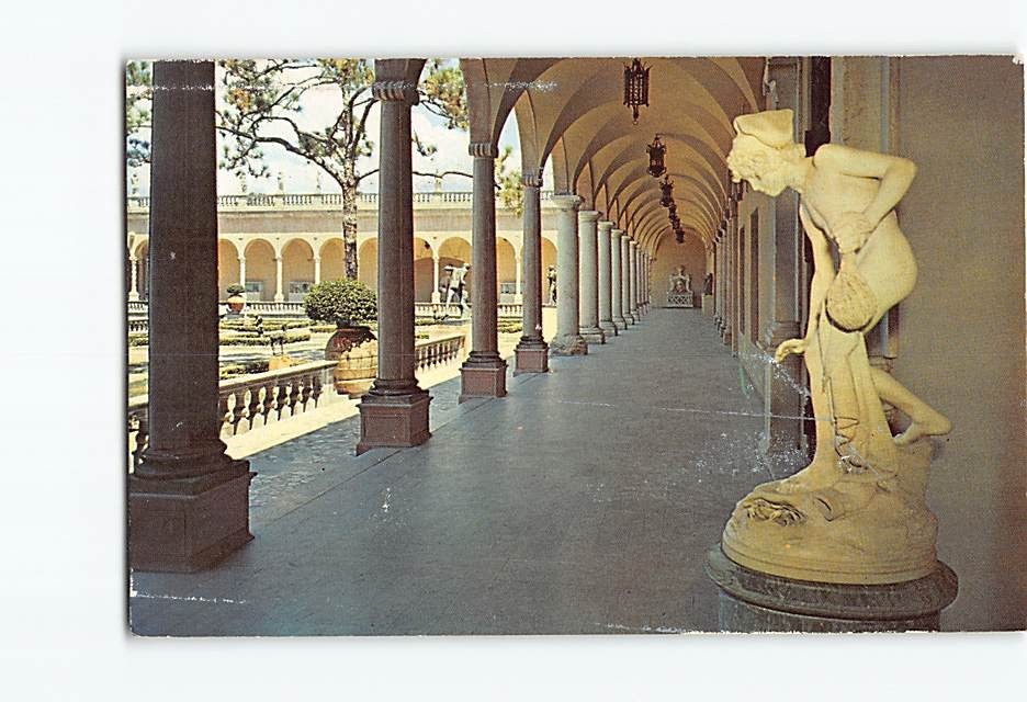 Postcard View East Loggia John & Mable Ringling Museum of Art Sarasota Florida
