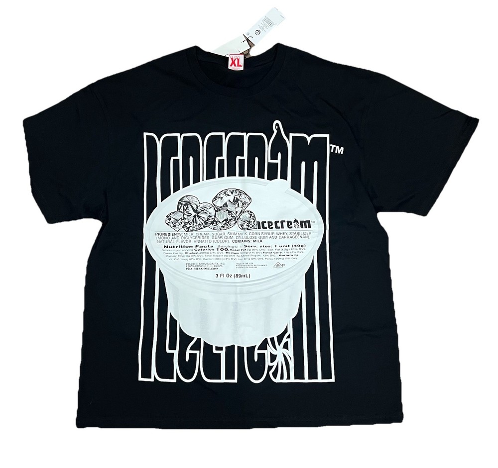 Billionaire Boys Club Ice Cream Diamond SS Tee Black XL NWT Pharrell Streetwear