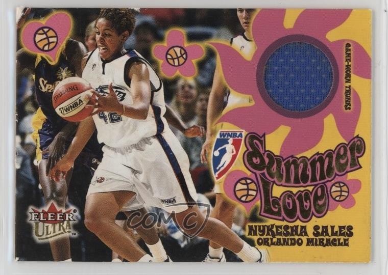 2002 Fleer Ultra WNBA Summer of Love Memorabilia Nykesha Sales 6o3Fulfilled by COMC - World’s largest consignment service