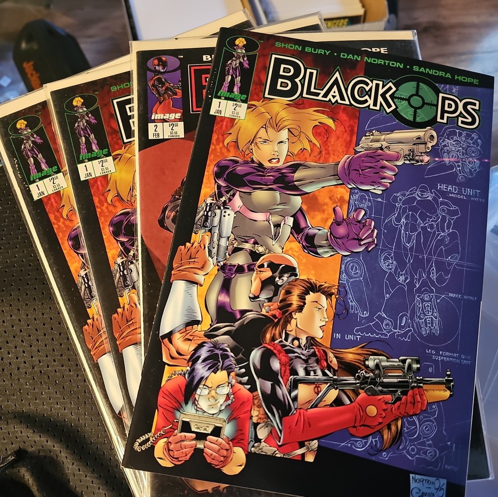 Black Ops 1995 Complete Set 1-5 Image Comics, Bury, Norton, Hope