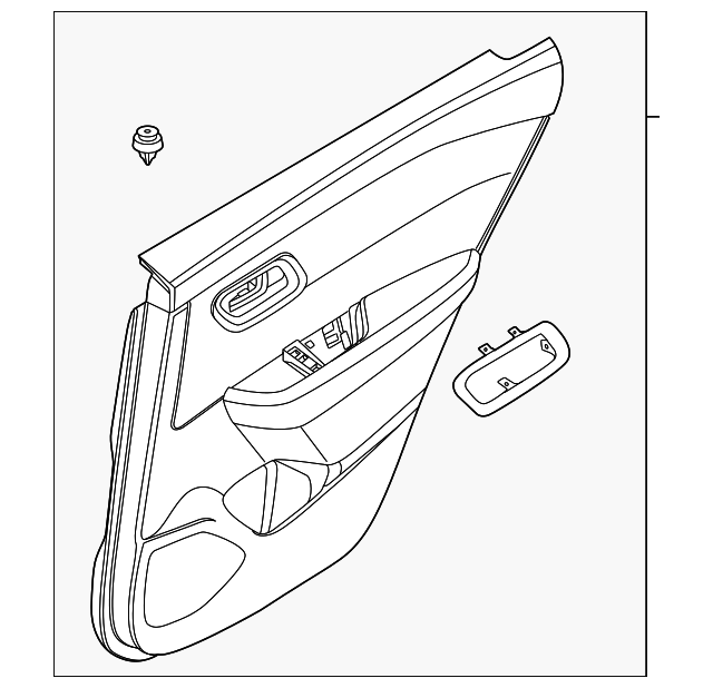Genuine Nissan Door Interior Trim Panel 829A1-6EN2D