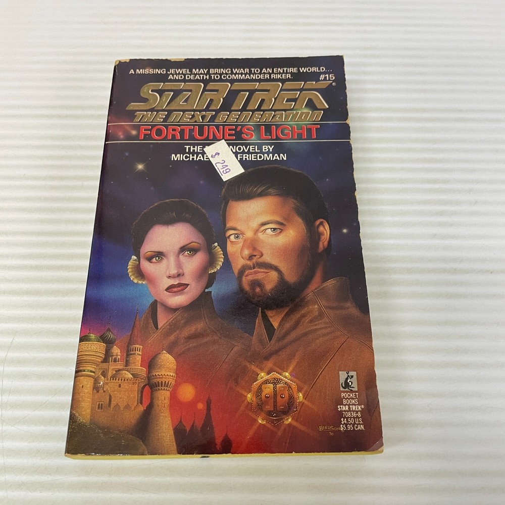 Star Trek Fortune's Light Paperback Book Michael Jan Friedman Pocket Books 1991