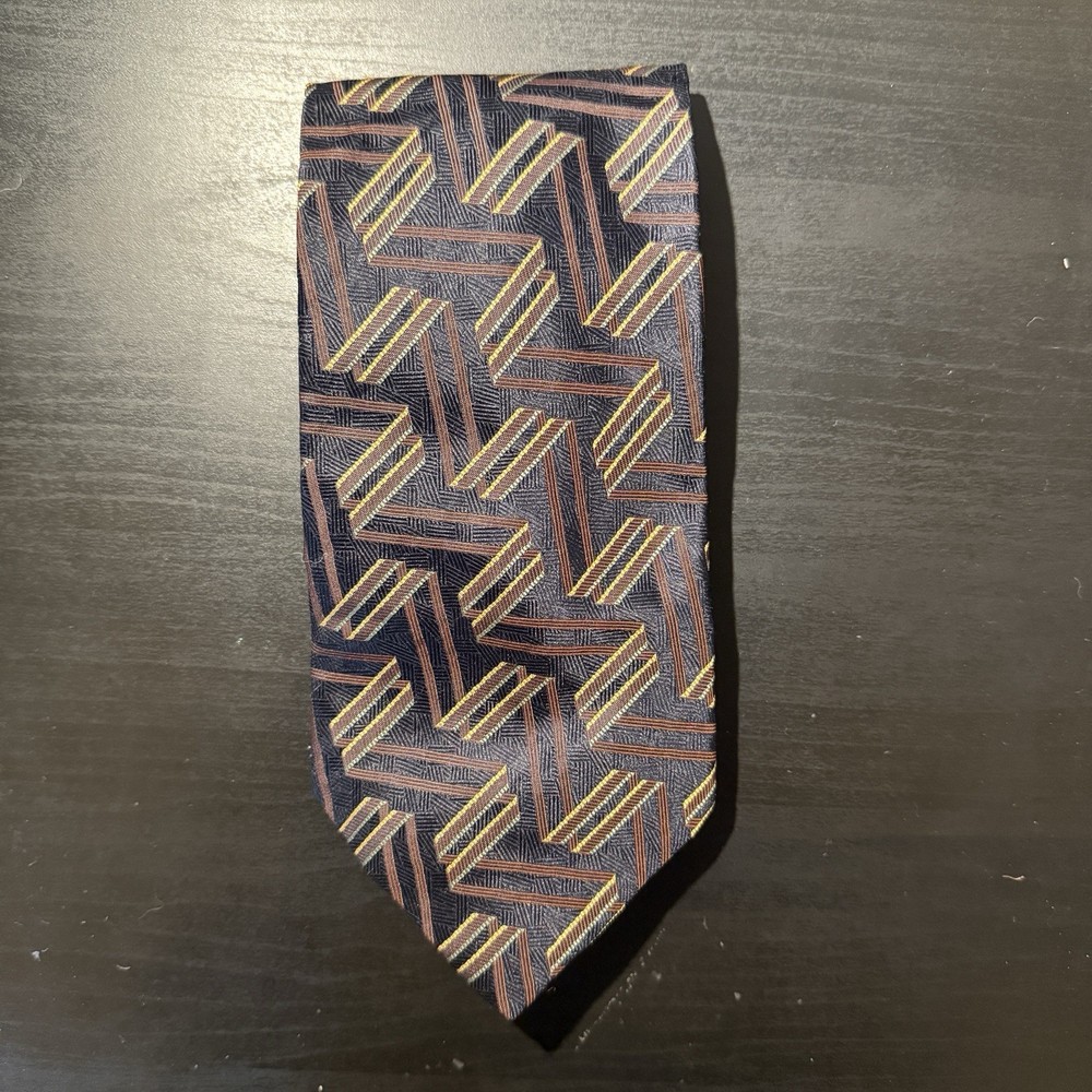 Audrey Buckner Blue Hand Made 100% European Silk Men’s Neck Tie