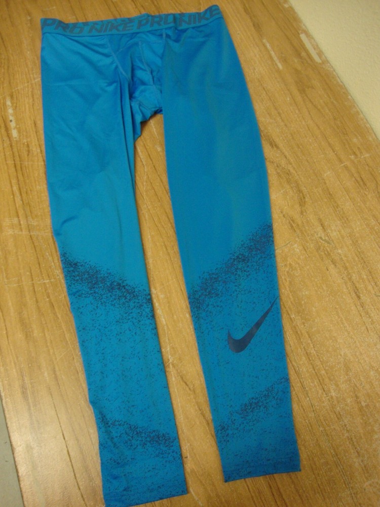 Nike Pro Cool DRI-Fit Compression Tights Space Dust 828533 435 Blue sz XL NWT