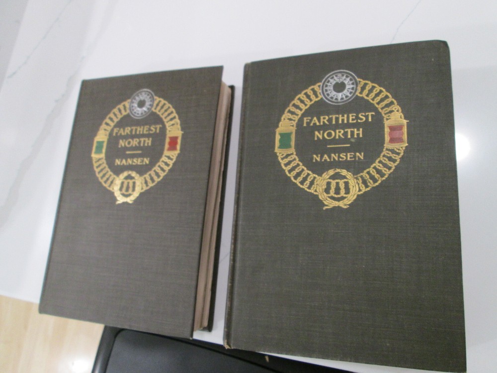 FRIDTJOF NANSEN Farthest North Two Volumes First Edition 1897 Clean set! POLAR